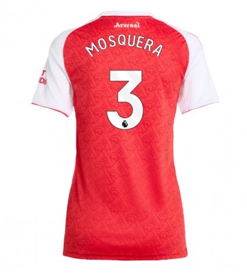Arsenal Cristhian Mosquera #3 Hjemmebanetrøje Dame 2025-26 Kort ærmer